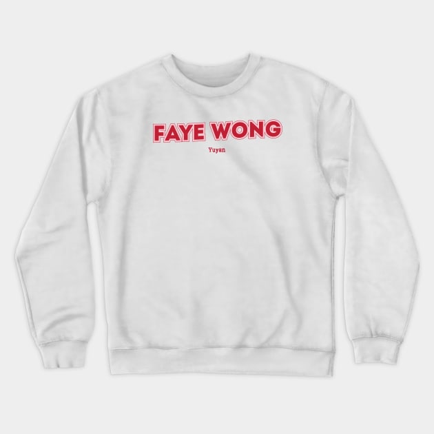 Faye Wong Yùyán Crewneck Sweatshirt by PowelCastStudio